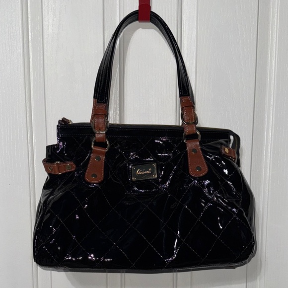 Cavalcanti Handbags - Cavalcanti Black Patent Leather Handbag